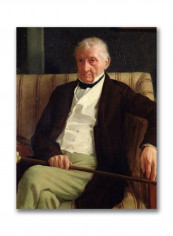 Portrait Of Hilaire Degas Canvas Wall Art Multicolour 24 x 32inch