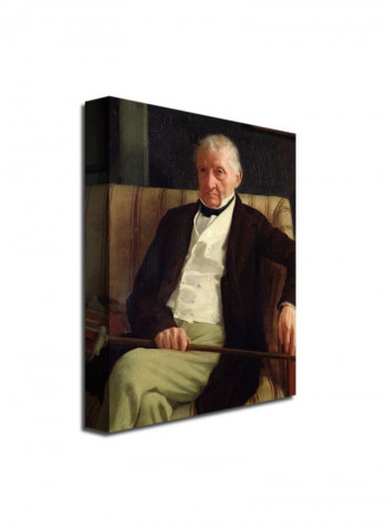 Portrait Of Hilaire Degas Canvas Wall Art Multicolour 24 x 32inch