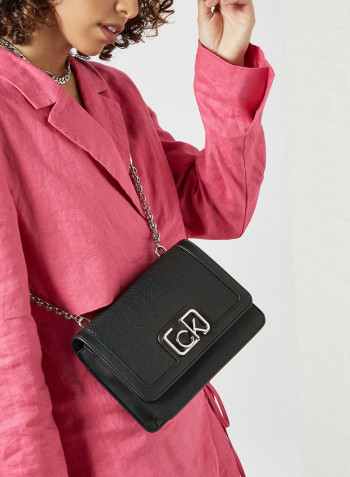 Logo Crossbody Bag Black