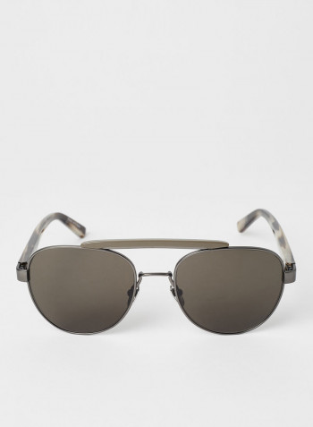 Men's Full Rim Round Shape Sunglass - Lens Size: 54 mm