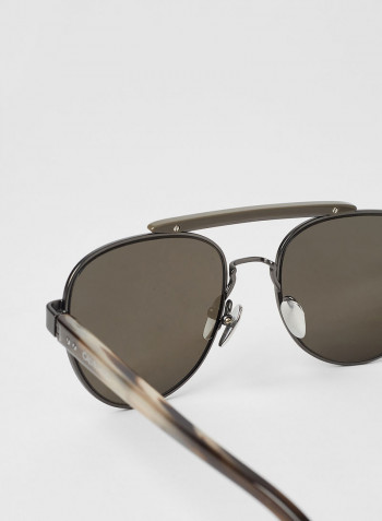 Men's Full Rim Round Shape Sunglass - Lens Size: 54 mm