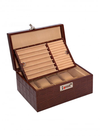 Leather Watches And Jewellery Box