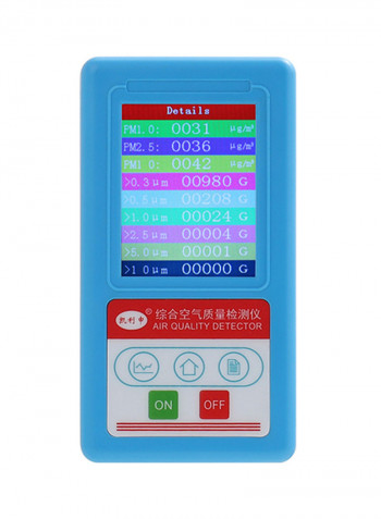 Air Quality Detector Multicolour 16.70x6.00x10.50centimeter