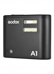 A1 Phone Flash With LED Modeling Lamp Black/Silver