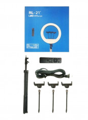 LED Photography Ring Light With Tripod Stand And Accessory Black/White/Grey