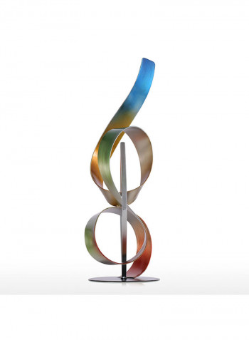 Square And Ribbon Modern Sculpture Multicolour 2230g