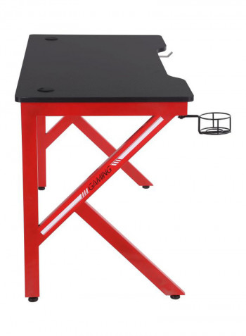 Gaming Computer Table Black/Red 120x60x72cm