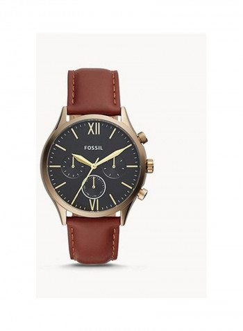 Men's Fenmore Midsize Multifunction  Leather Watch BQ2404