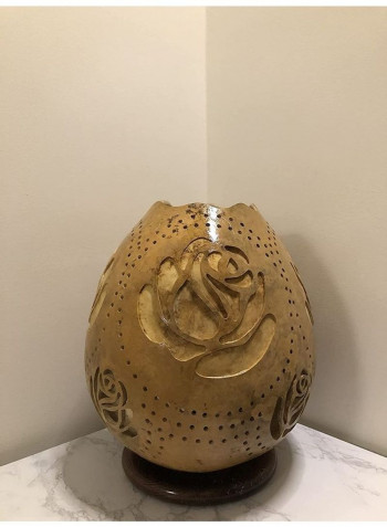 Gourd Art Night Lamp Gold