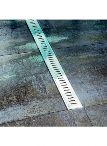 Floor Drain Stainless Steel OZP Zebra Silver 550x63millimeter