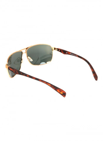 Men's Rectangular Sunglasses - Lens Size: 68 mm