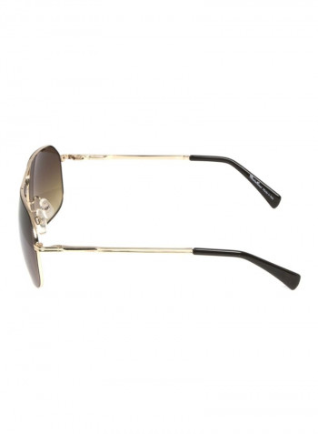 Men's Rectangular Sunglasses - Lens Size: 61 mm