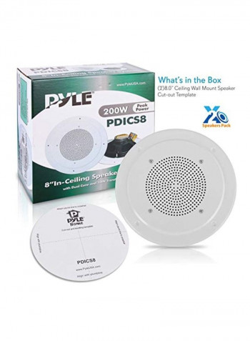 Ceiling/Wall Mount Speaker B0007L8B8A White
