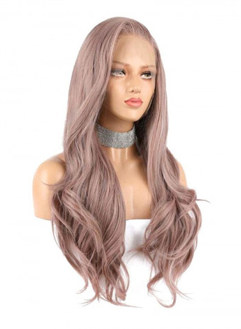 Lace Front Synthetic Long Straight Wig Brown