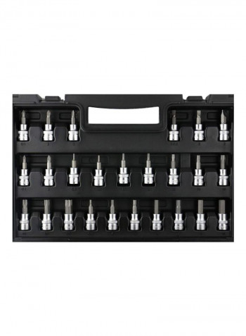 60-Piece Flank Socket Set Silver/Blue/Black
