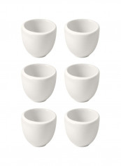 6-Piece New Moon Espresso Cup Set White