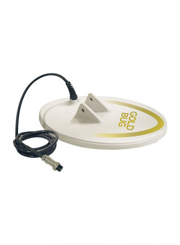 Elliptical DD Metal Detector Search Coil White/Black