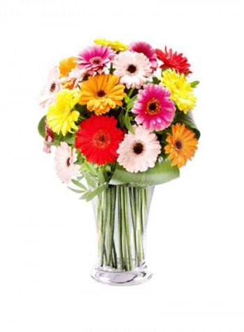 45-Piece Stems Of Mix Colored Flowers Multicolour