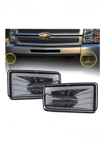 2-Piece LED Fog Light For Chevy Silverado 1500/2500/3500 2007-2014