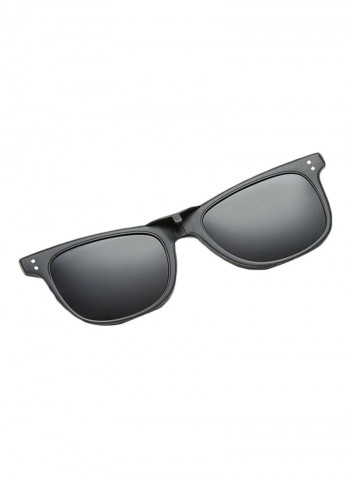 Square Eyeglasses Frame With Clip-On Glass
