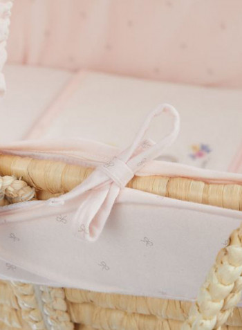 7-Piece Spring Flower Moses Basket Set
