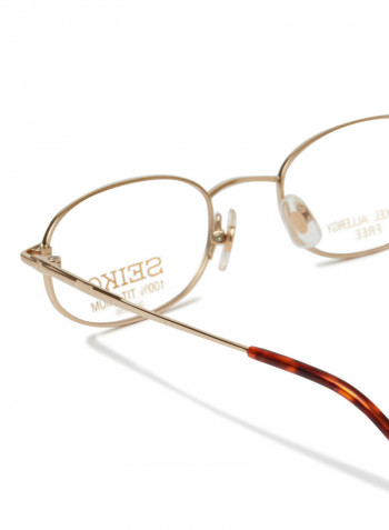 Women's Titanium Flat Oval Eyeglasses Frame