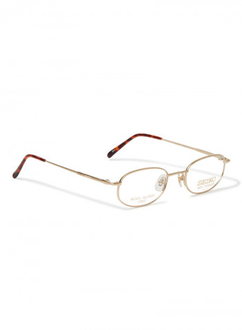 Women's Titanium Flat Oval Eyeglasses Frame