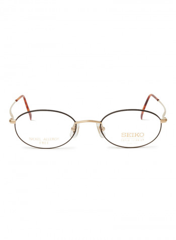 Women's Titanium Oval Eyeglasses Frame