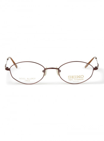 Women's Titanium Oval Eyeglasses Frame