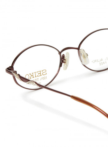 Women's Titanium Oval Eyeglasses Frame