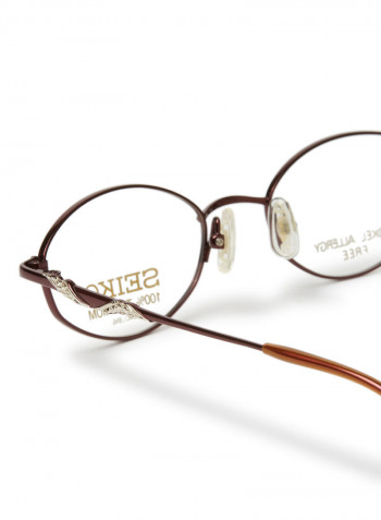 Women's Titanium Oval Eyeglasses Frame