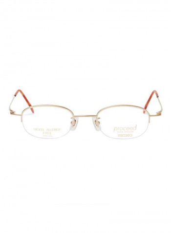 Women's Titanium Oval Eyeglasses Frame