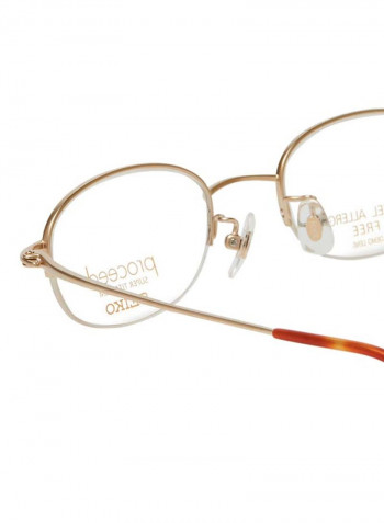 Women's Titanium Oval Eyeglasses Frame
