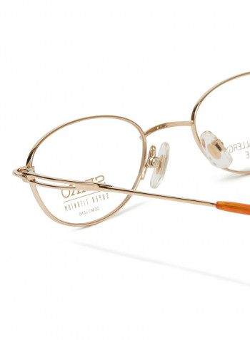 Women's Titanium Oval Eyeglasses Frame