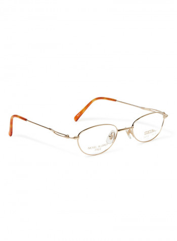 Women's Titanium Oval Eyeglasses Frame