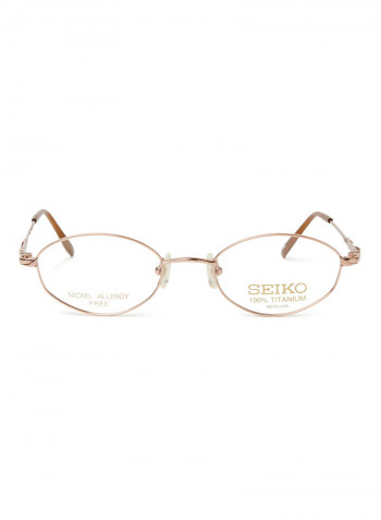 Women's Titanium Oval Eyeglasses Frame