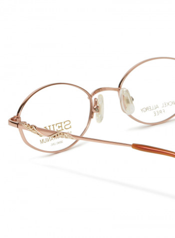 Women's Titanium Oval Eyeglasses Frame