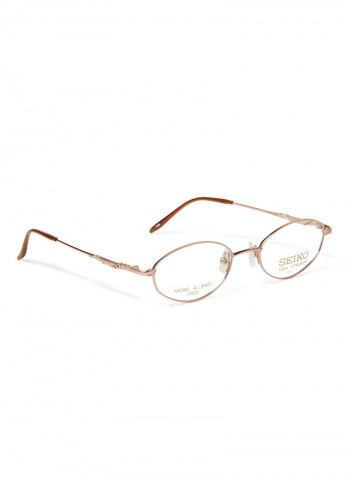 Women's Titanium Oval Eyeglasses Frame