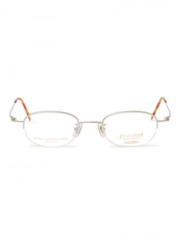Women's Titanium Oval Eyeglasses Frame  T-337-027-47-21-140