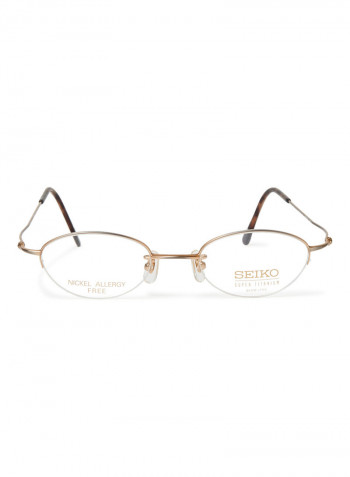 Women's Titanium Oval Eyeglasses Frame