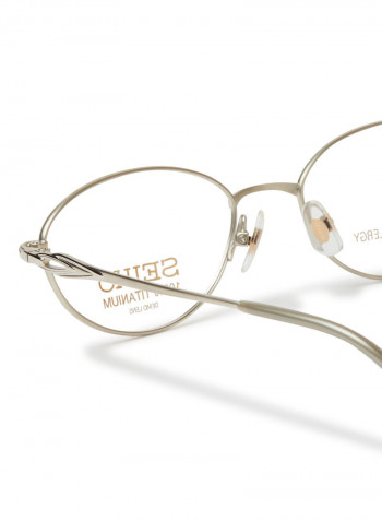Women's Titanium Oval Eyeglasses Frame