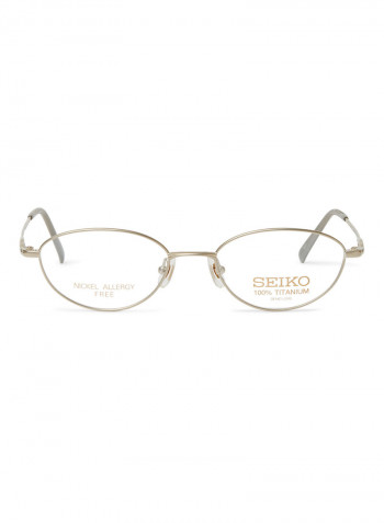 Women's Titanium Oval Eyeglasses Frame