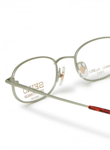 Women's Titanium Oval Eyeglasses Frame