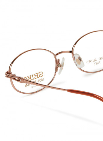 Women's Titanium Oval Eyeglasses Frame