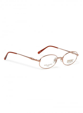 Women's Titanium Oval Eyeglasses Frame