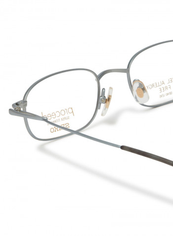 Women's Titanium Rectangular Eyeglasses Frame