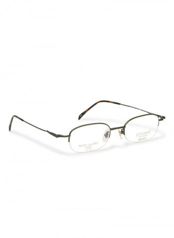Women's Titanium Oval Eyeglasses Frame
