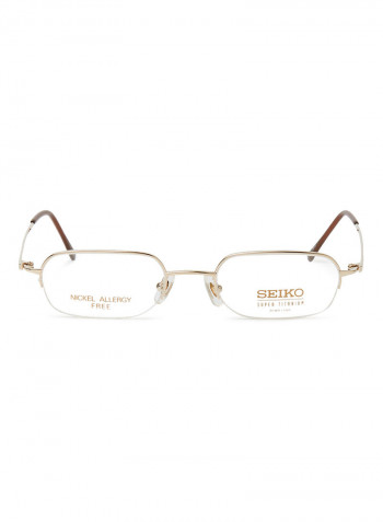 Women's Titanium Rectangular Eyeglasses Frame