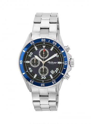 Men's Water Resistant Stainless Steel Analog Watch 90043KM03