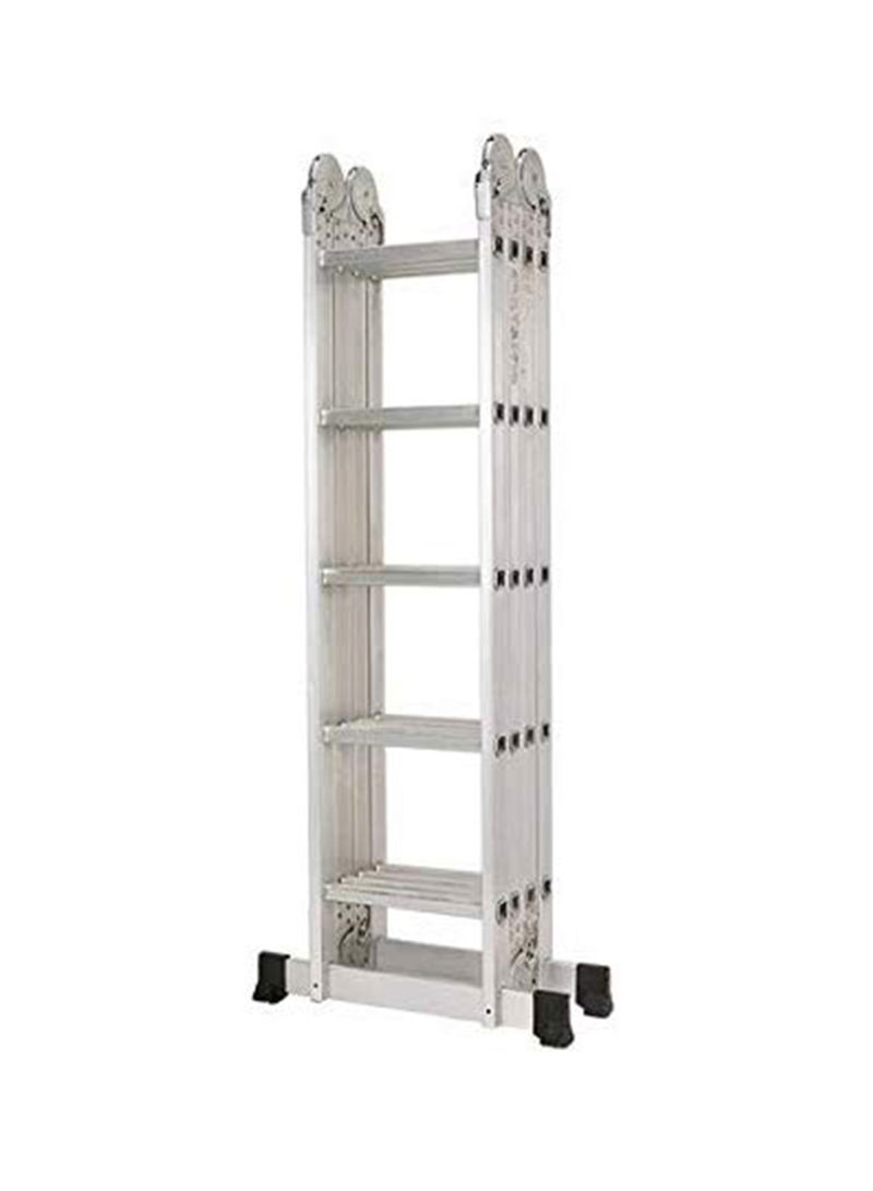 Multipurpose Foldable Ladder Silver 6meter